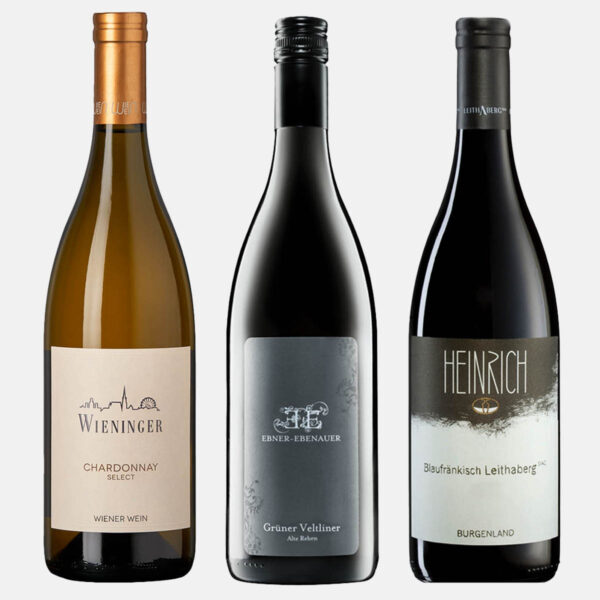 Österreichpaket; 3 x Österreichs Topwinzer; 3 x 0,75L